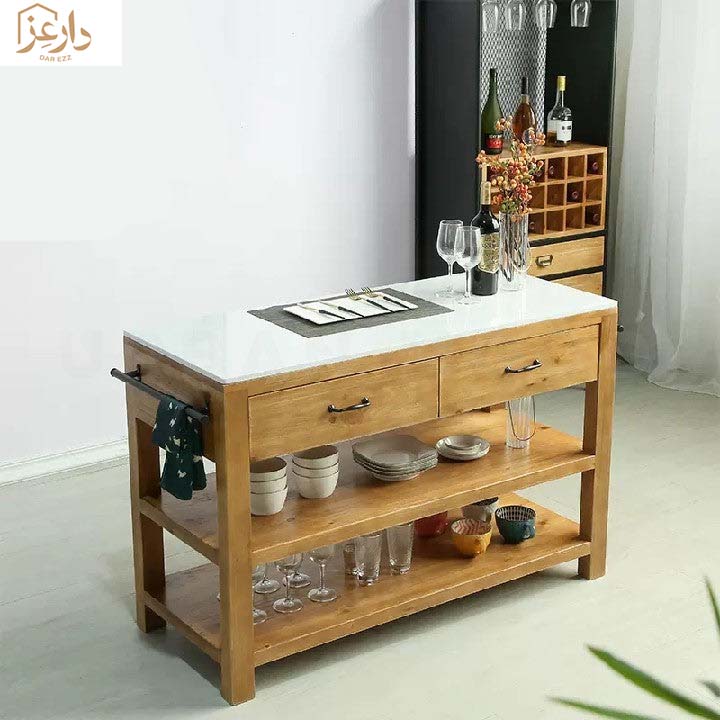 بوفيه خشب بتصميم فاخر