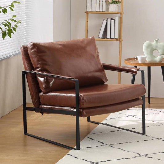 كرسي جلد بتصميم فاخر