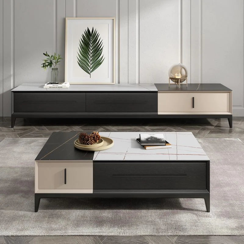 طاولة قهوة بأربعة ادراج ذات تصميم حديث