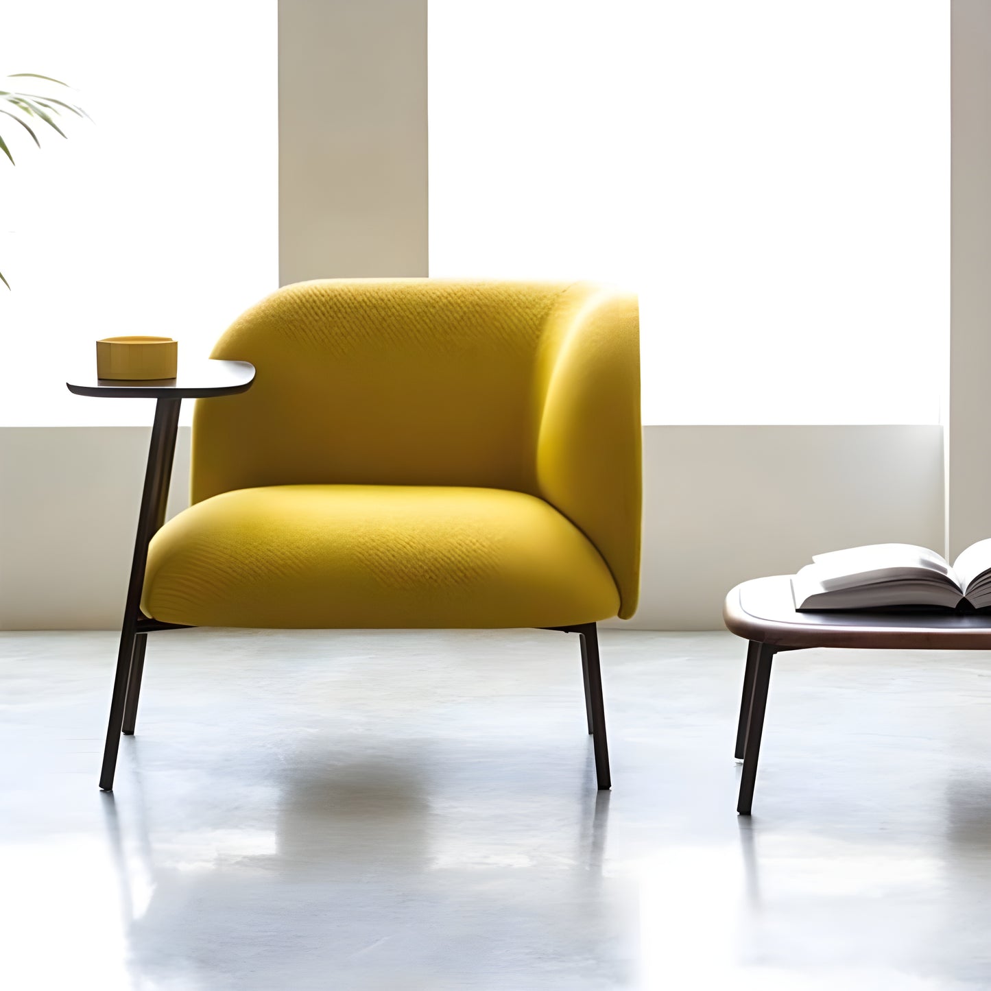 كرسي مع طاولة مسند فاخر